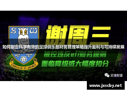 如何制定科学有效的足球俱乐部财务管理策略提升盈利与可持续发展